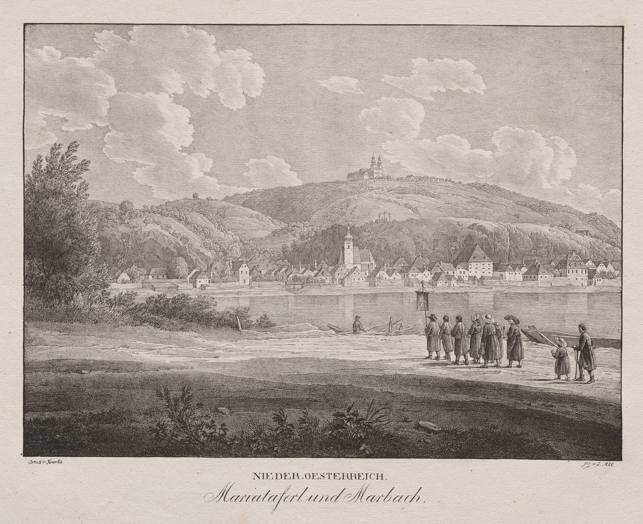 Bassa Austria, Mariataferl e Marbach da Jakob Alt