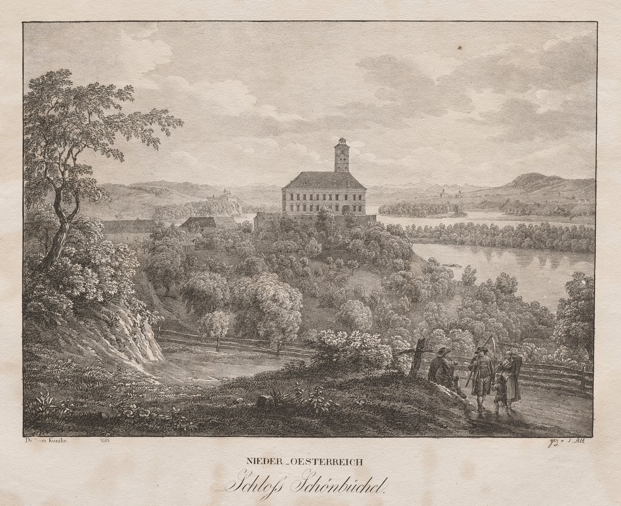 Bassa Austria, Castello di Schöbüchel da Jakob Alt