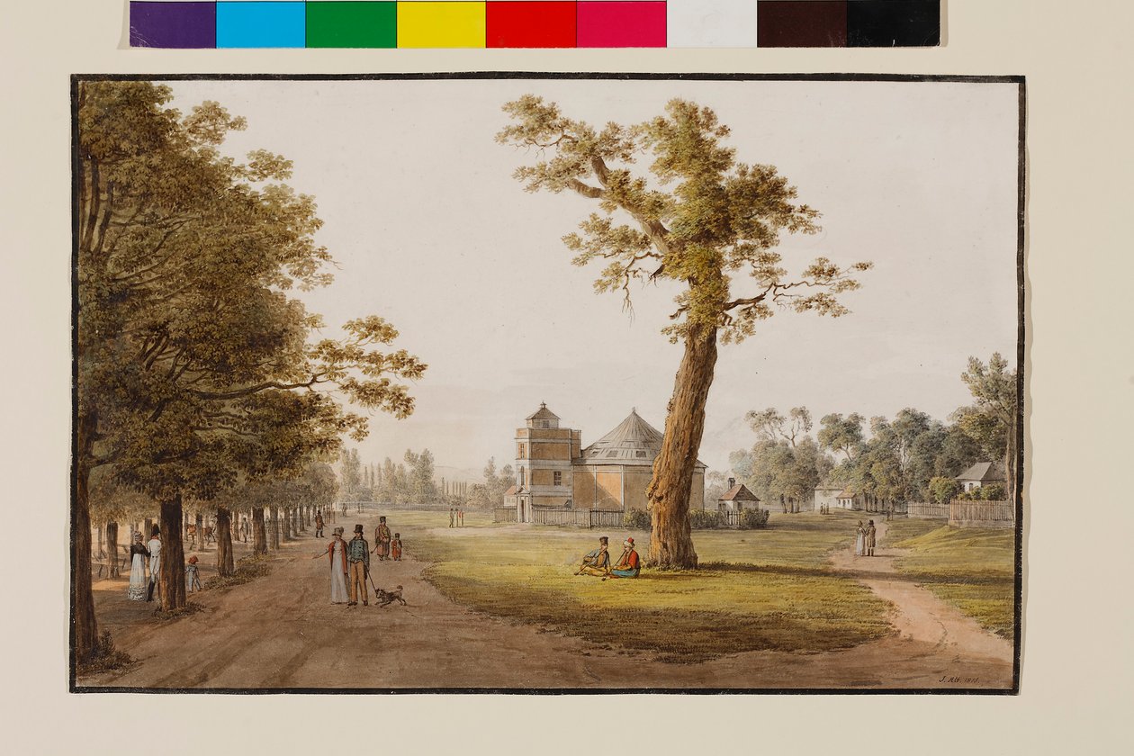 Panorama sul viale principale del Prater di Vienna da Jakob Alt