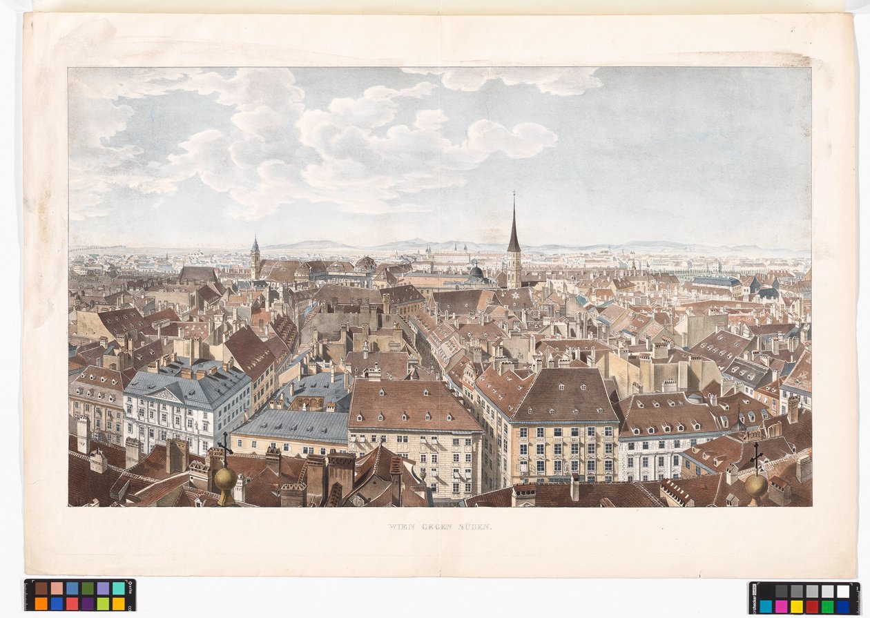 Panorama di Vienna verso sud dalla Chiesa di San Pietro da Jakob Alt