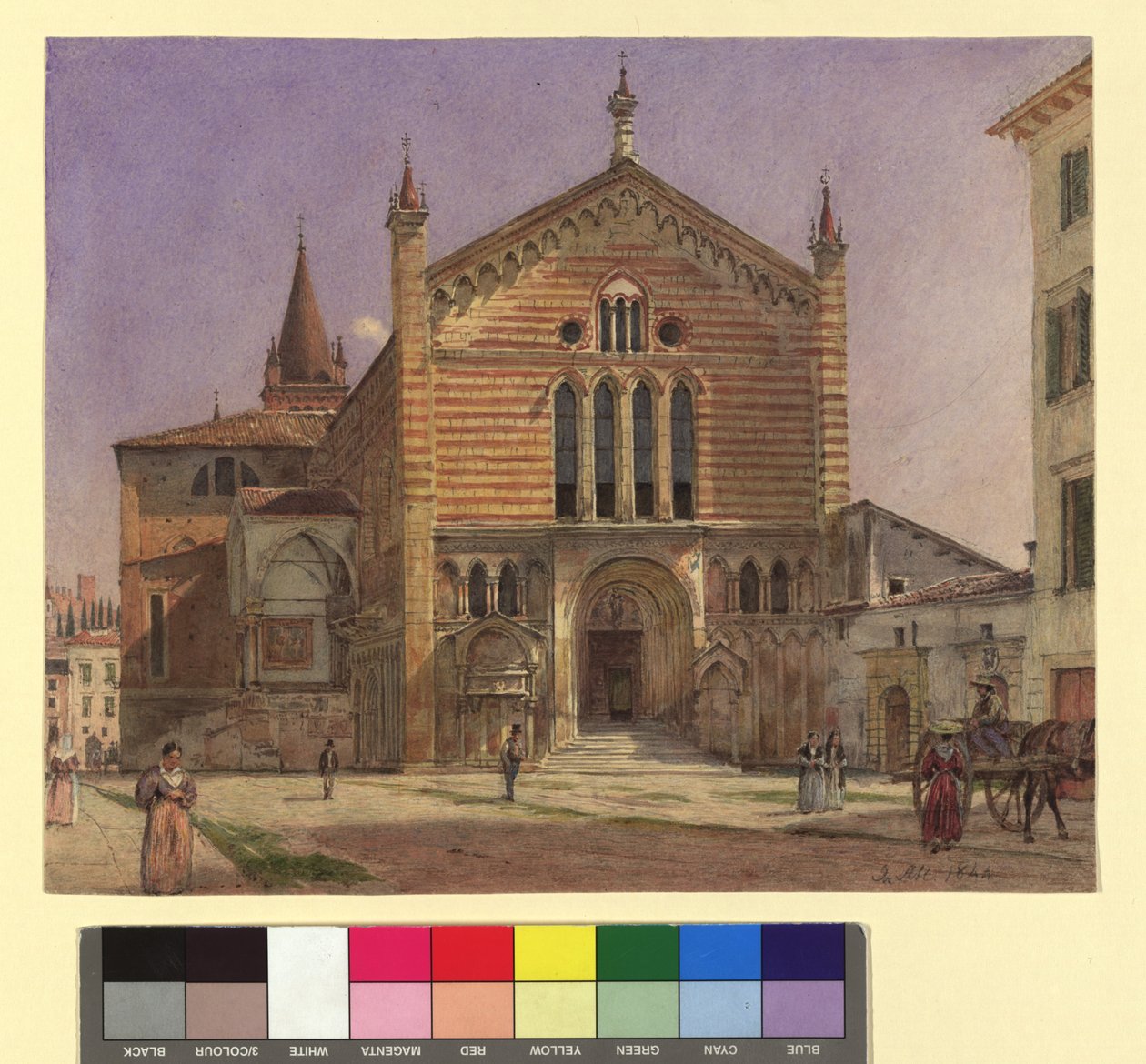 San Fermo in Verona da Jakob Alt
