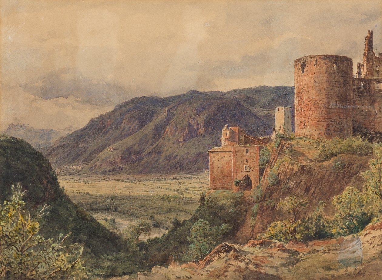 Sigmundskron presso Bolzano da Jakob Alt