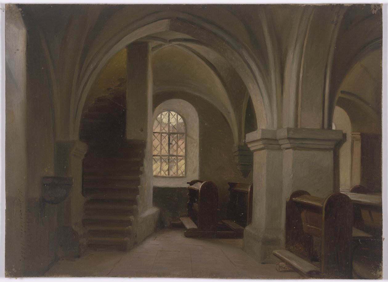 Interno di chiesa da Jakob Becker