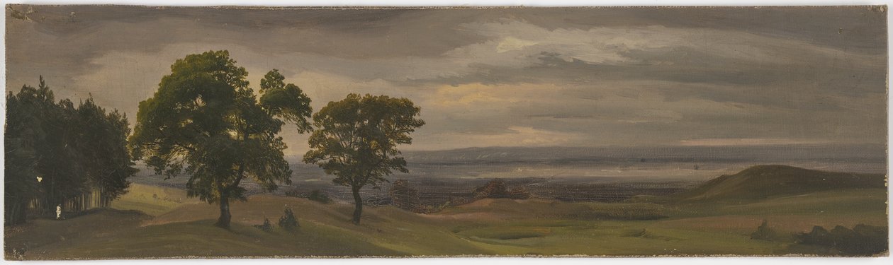 Paesaggio di prato serale da Jakob Becker