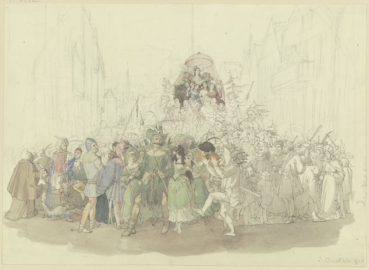 Sfilata di carnevale ispirata al romanzo di Karl Spindler “Der Jude” da Jakob Becker