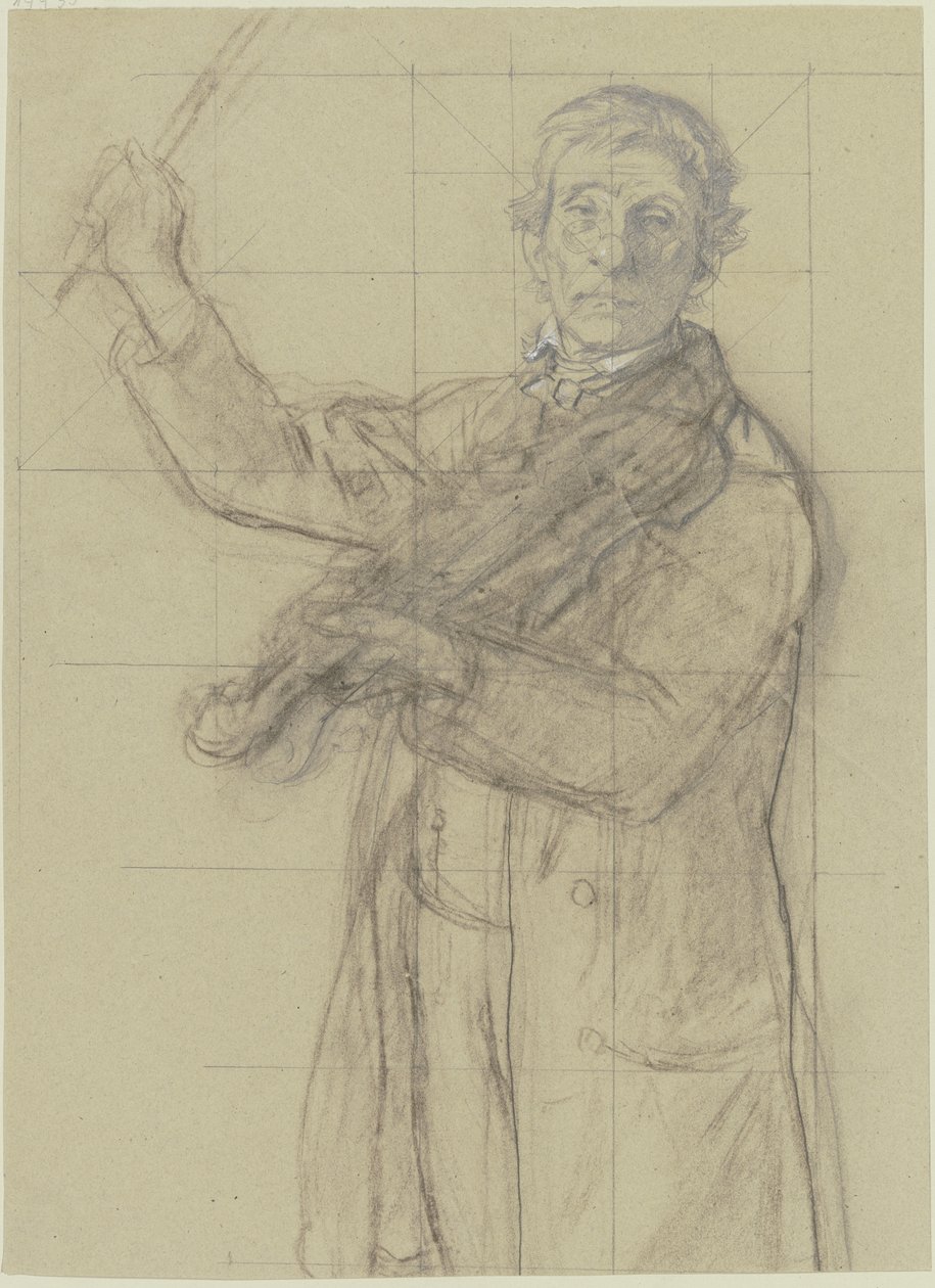 Un uomo con un violino da Jakob Becker