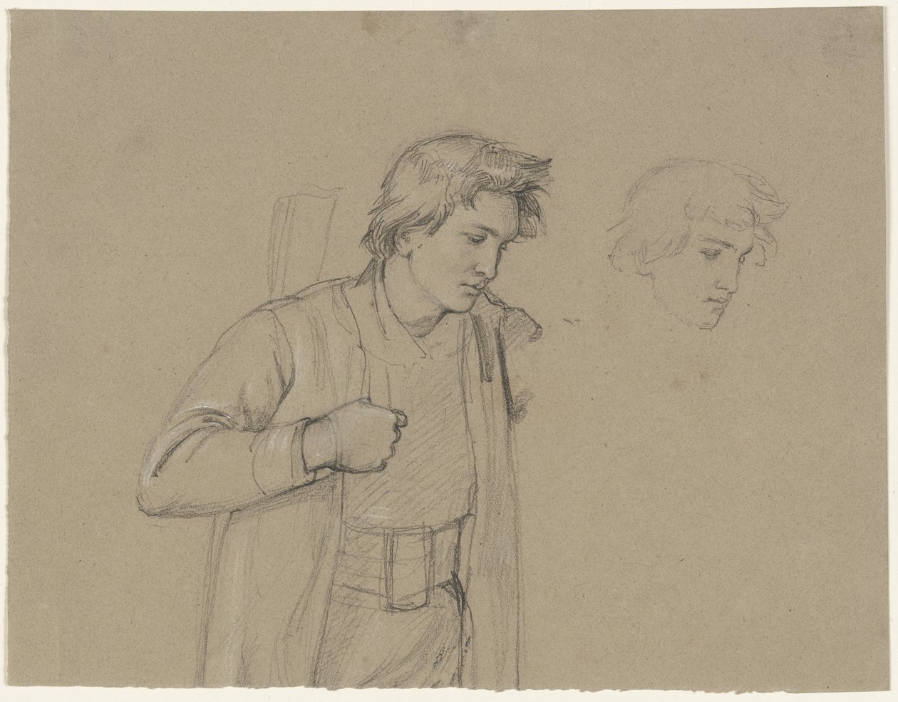 Giovane in mezzo busto da Jakob Becker