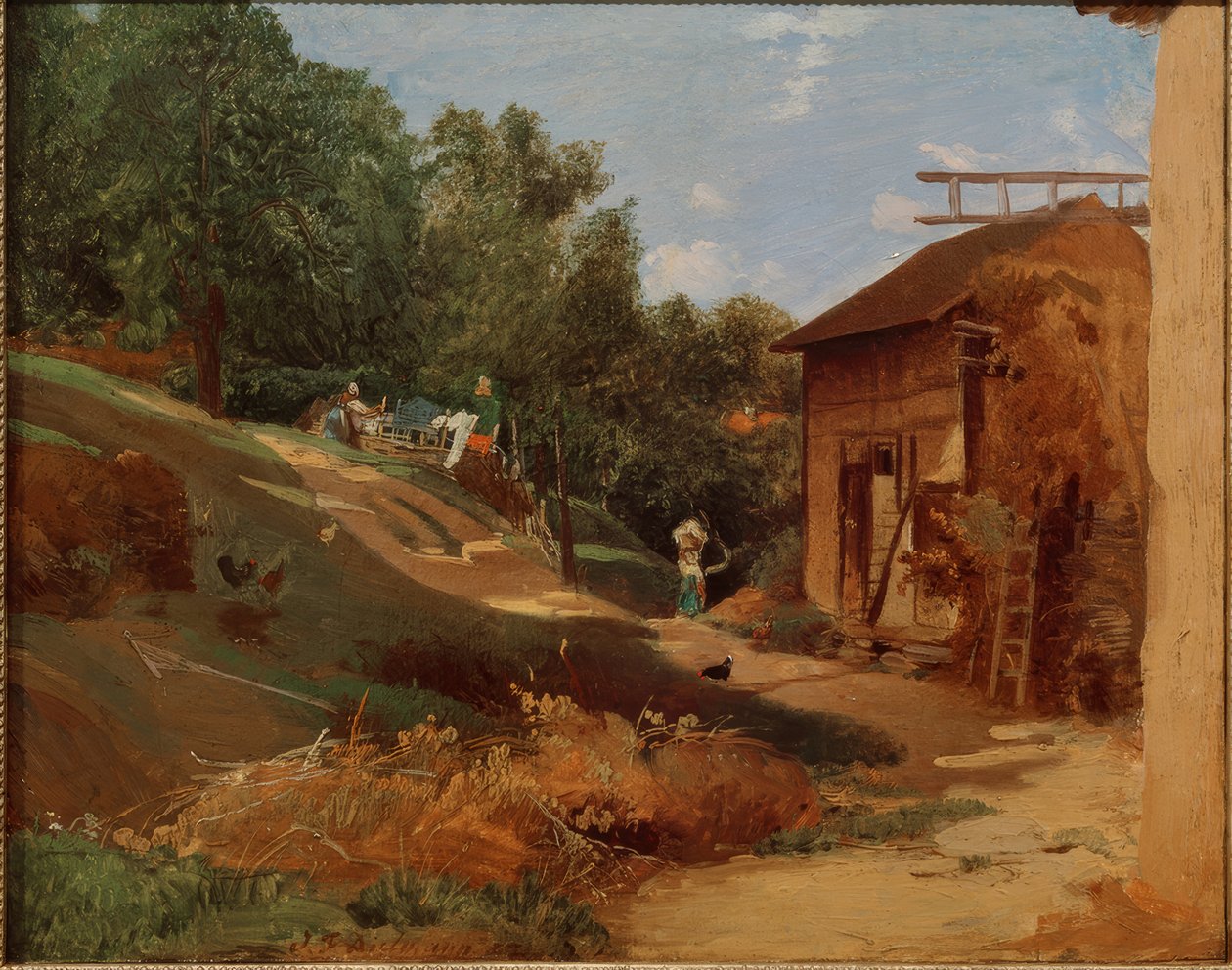 Fattoria nel Taunus da Jakob Fürchtegott Dielmann