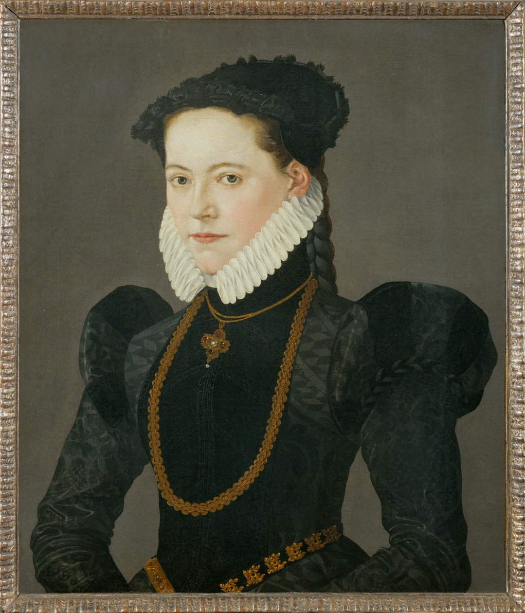 Ritratto della figlia del conte Friedrich di Oettingen ... (dipinto su tela) da Jakob Seisenegger