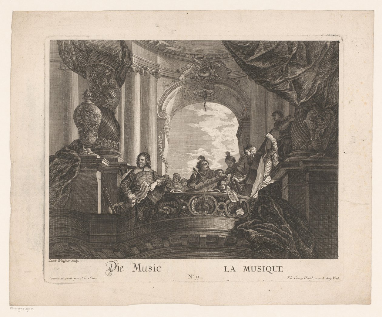 Allegoria della musica da Jakob Wangner