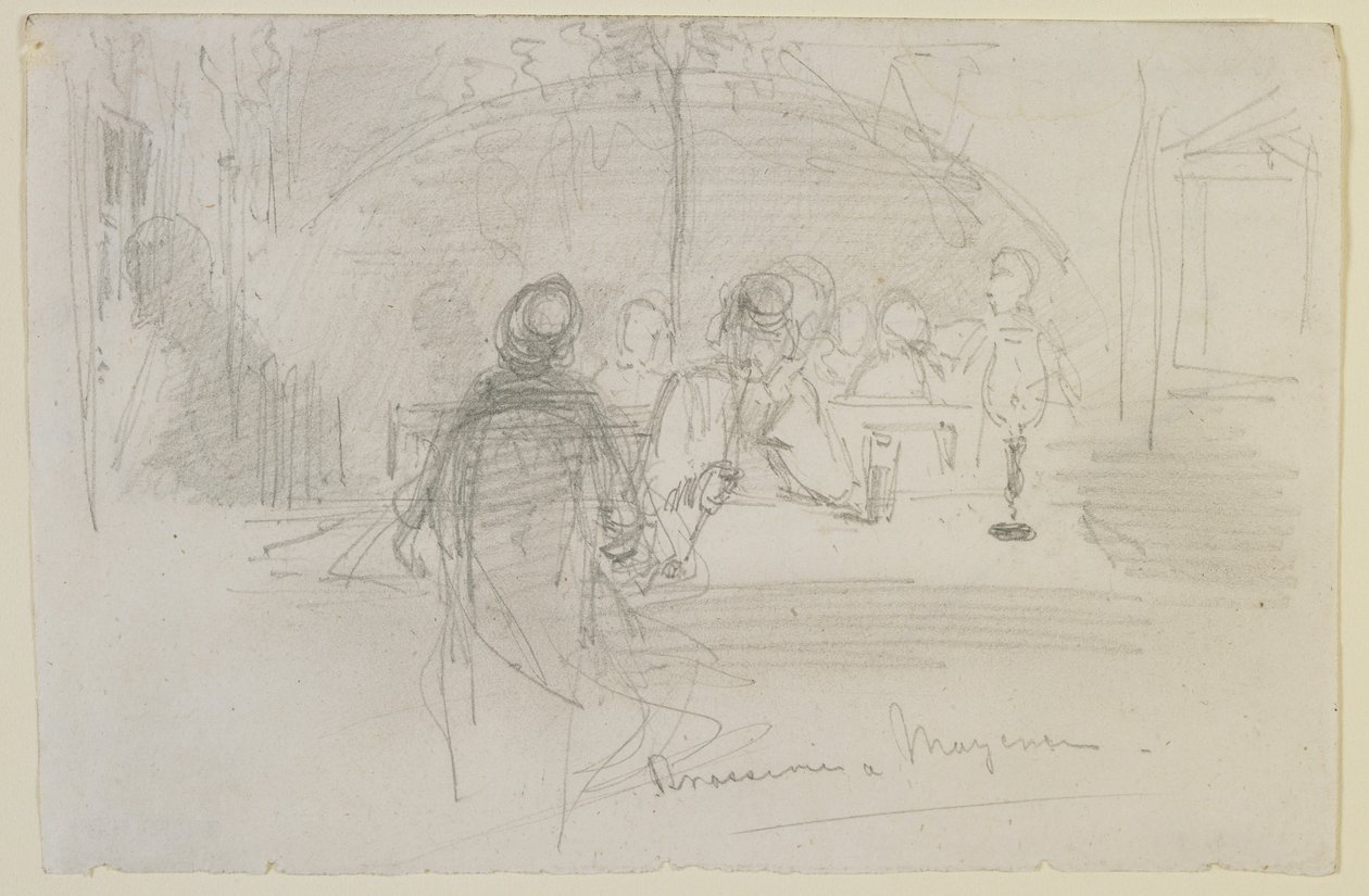 Birreria a Magonza, 1858 da James Abbott McNeill Whistler