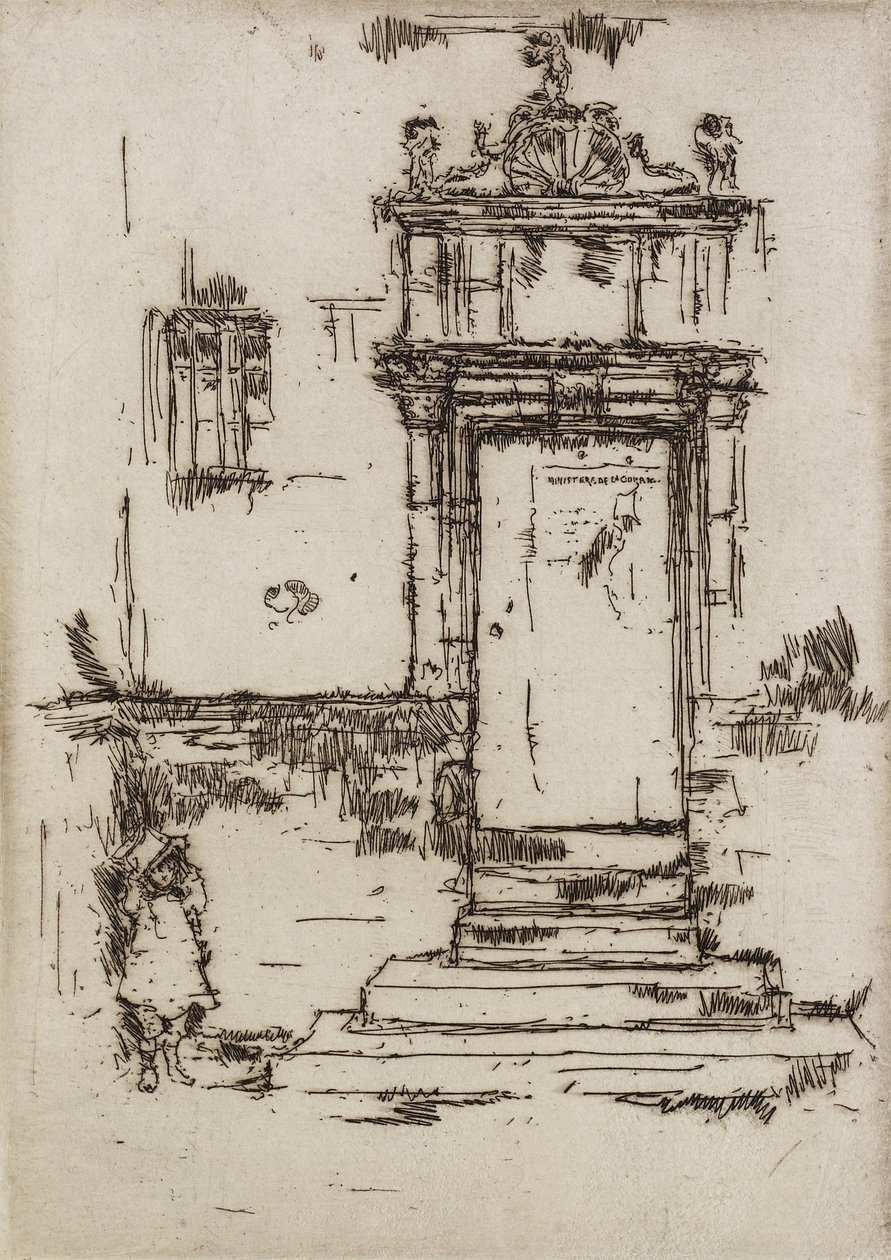 Portale della Cappella, Montresor, 1888 da James Abbott McNeill Whistler