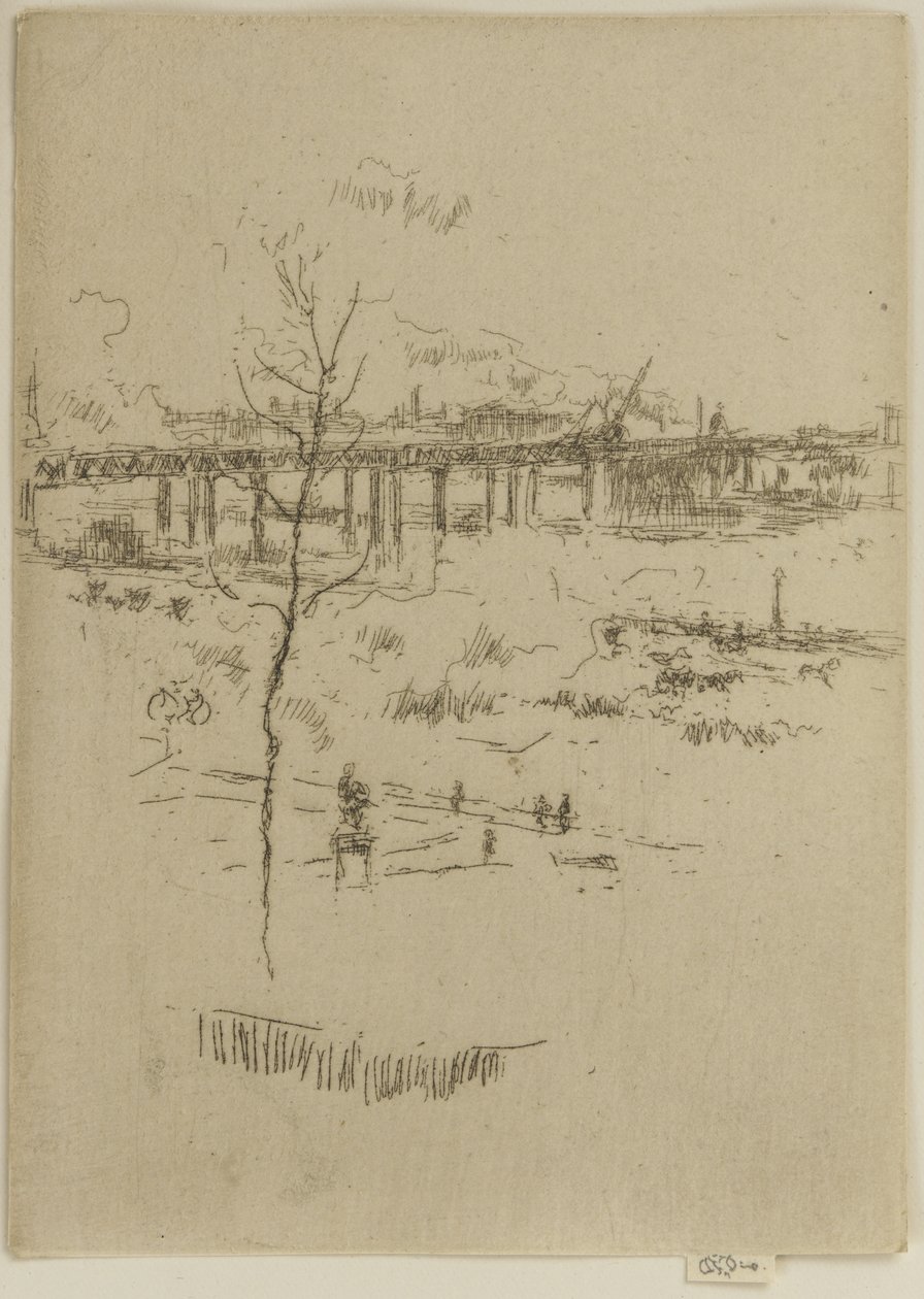 Ponte ferroviario di Charing Cross, c.1887 da James Abbott McNeill Whistler