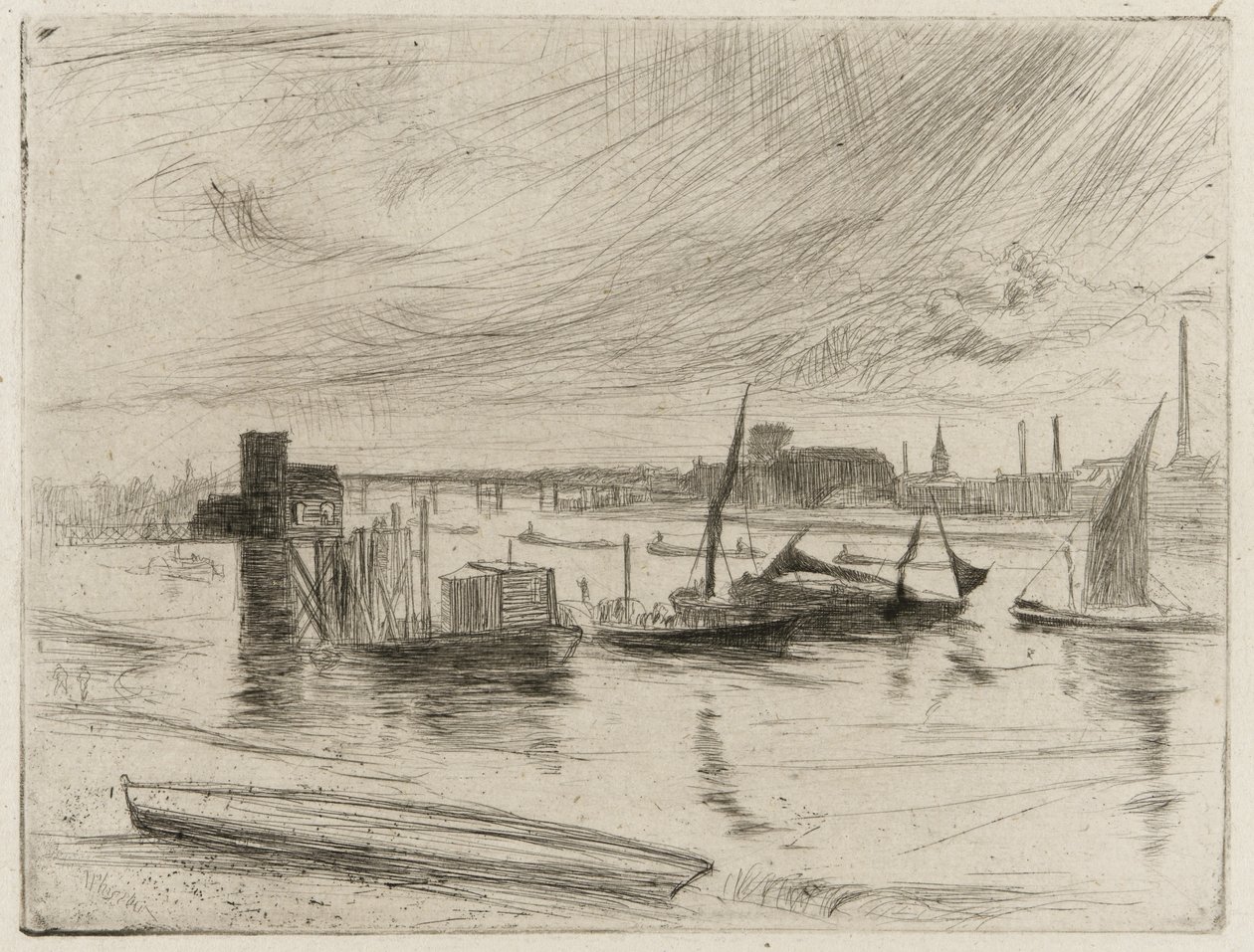 Mattina presto, Battersea, 1861 da James Abbott McNeill Whistler