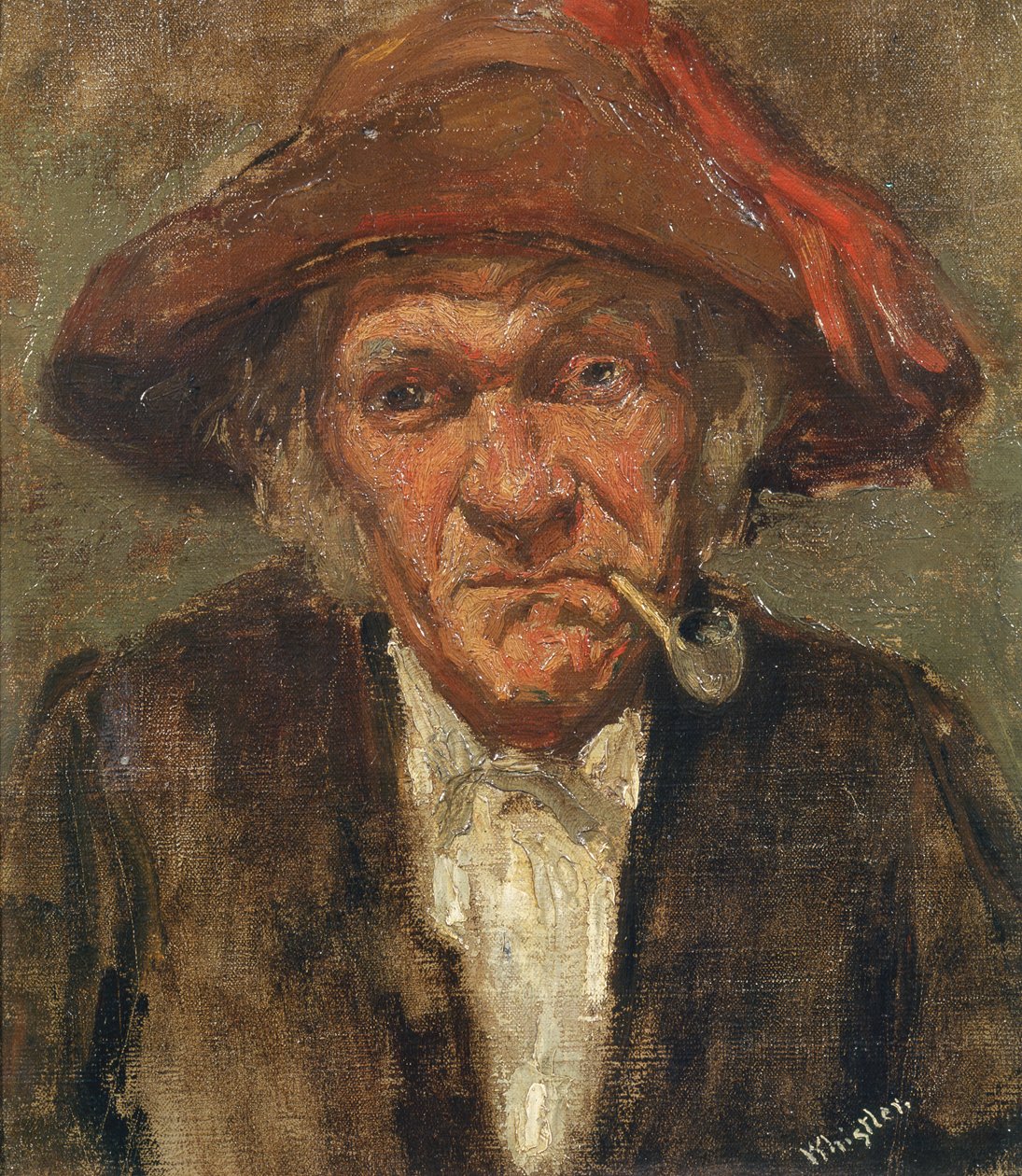 Uomo che fuma una pipa, c.1859 da James Abbott McNeill Whistler