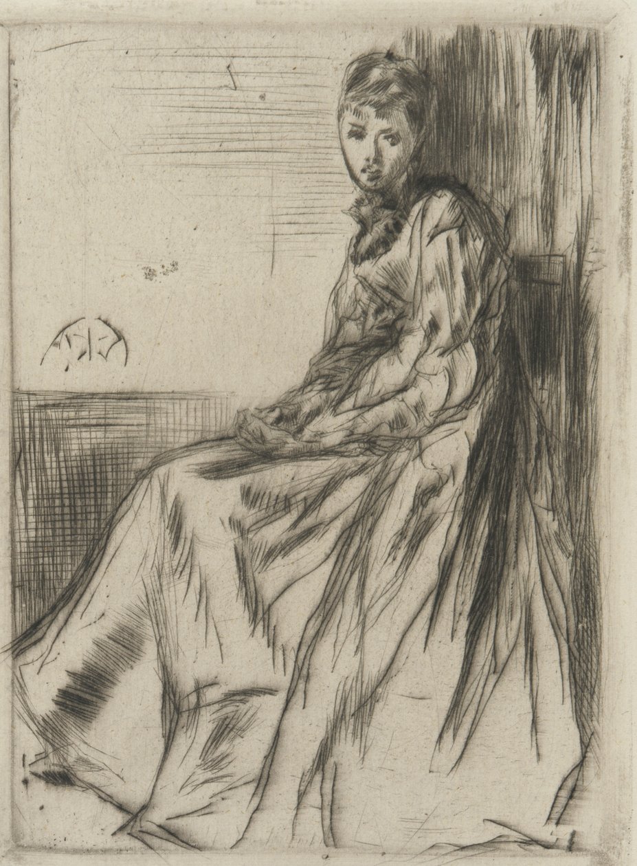 Maude, seduta, 1873 da James Abbott McNeill Whistler