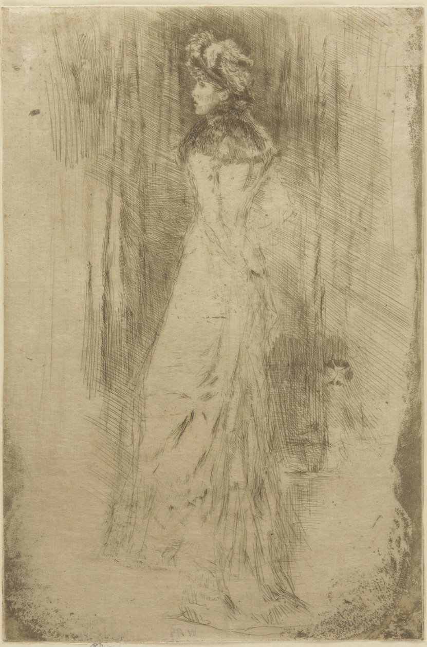 Maude, in piedi, c.1873 da James Abbott McNeill Whistler