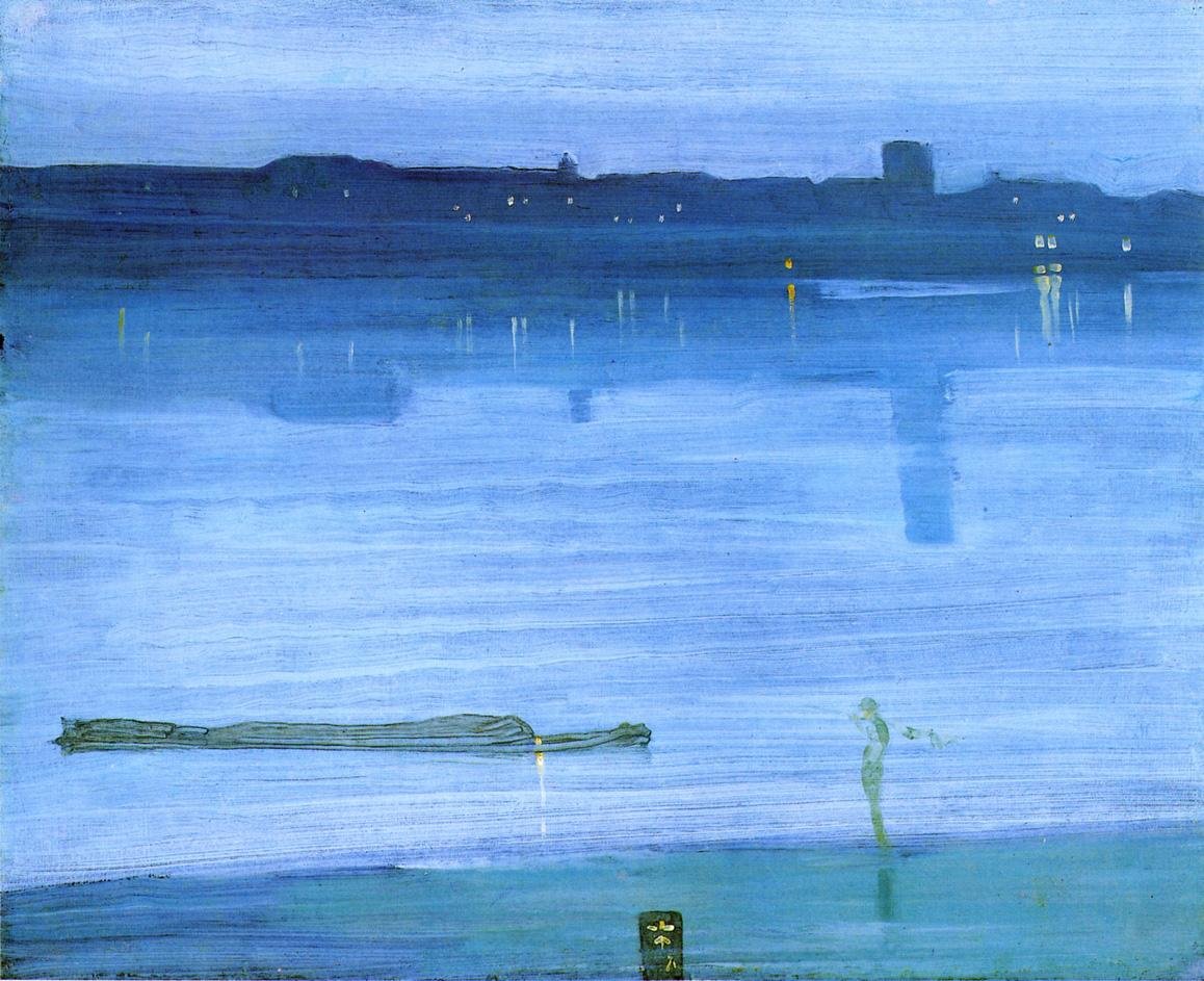 Notturno in Blu e Argento: Chelsea da James Abbott McNeill Whistler