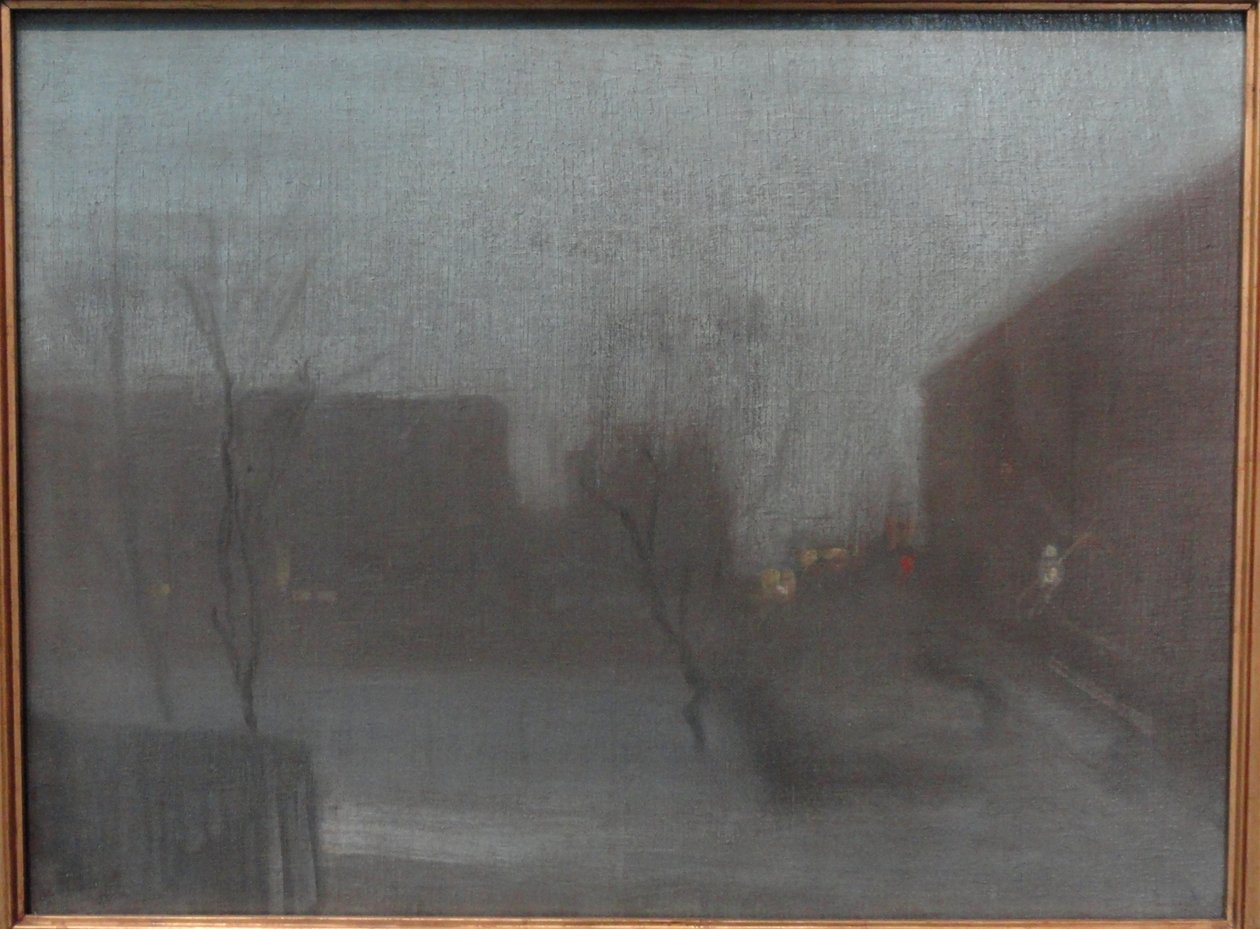 Notturno - Trafalgar Square, Chelsea da James Abbott McNeill Whistler