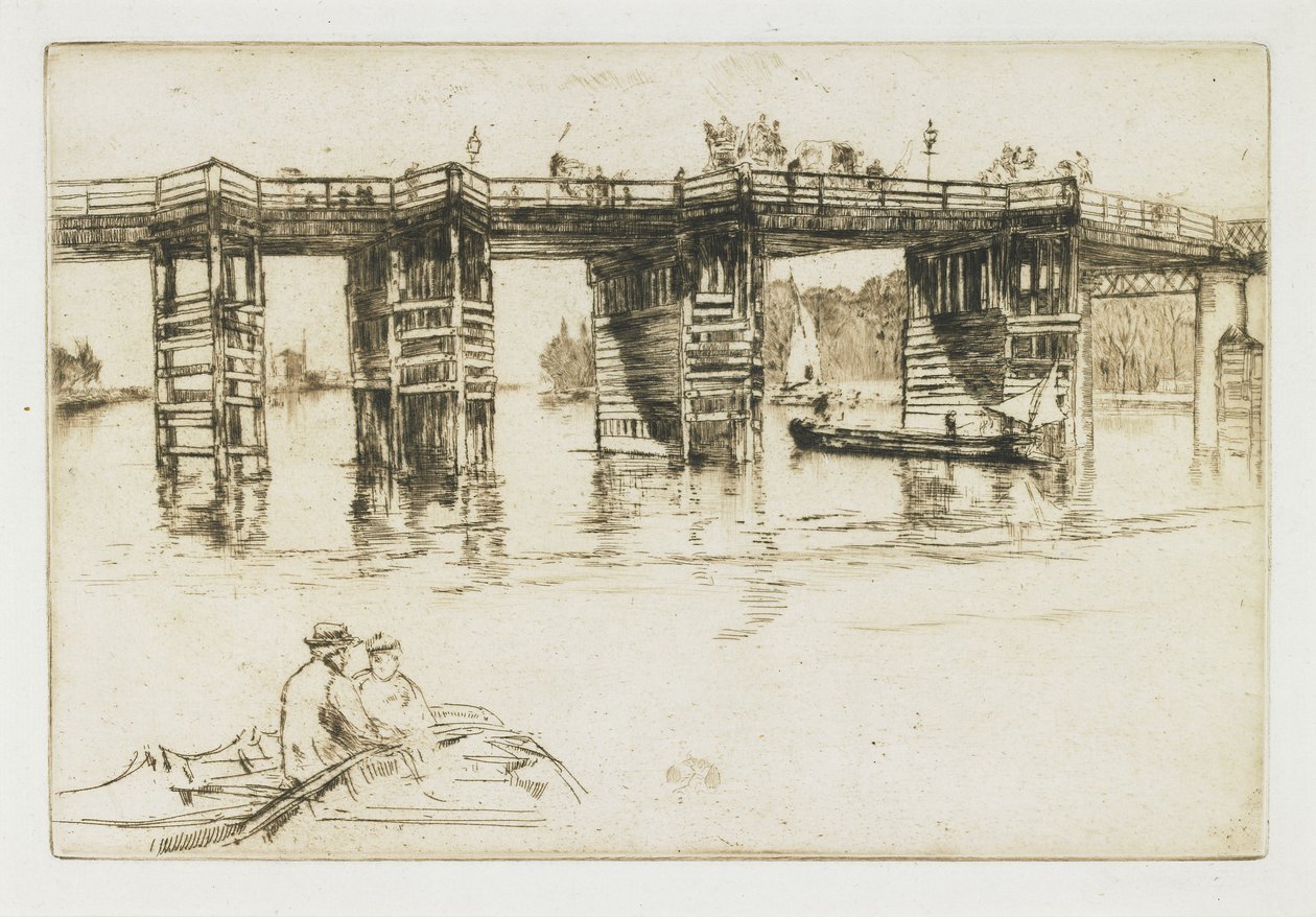 Il vecchio ponte di Putney, 1879 da James Abbott McNeill Whistler