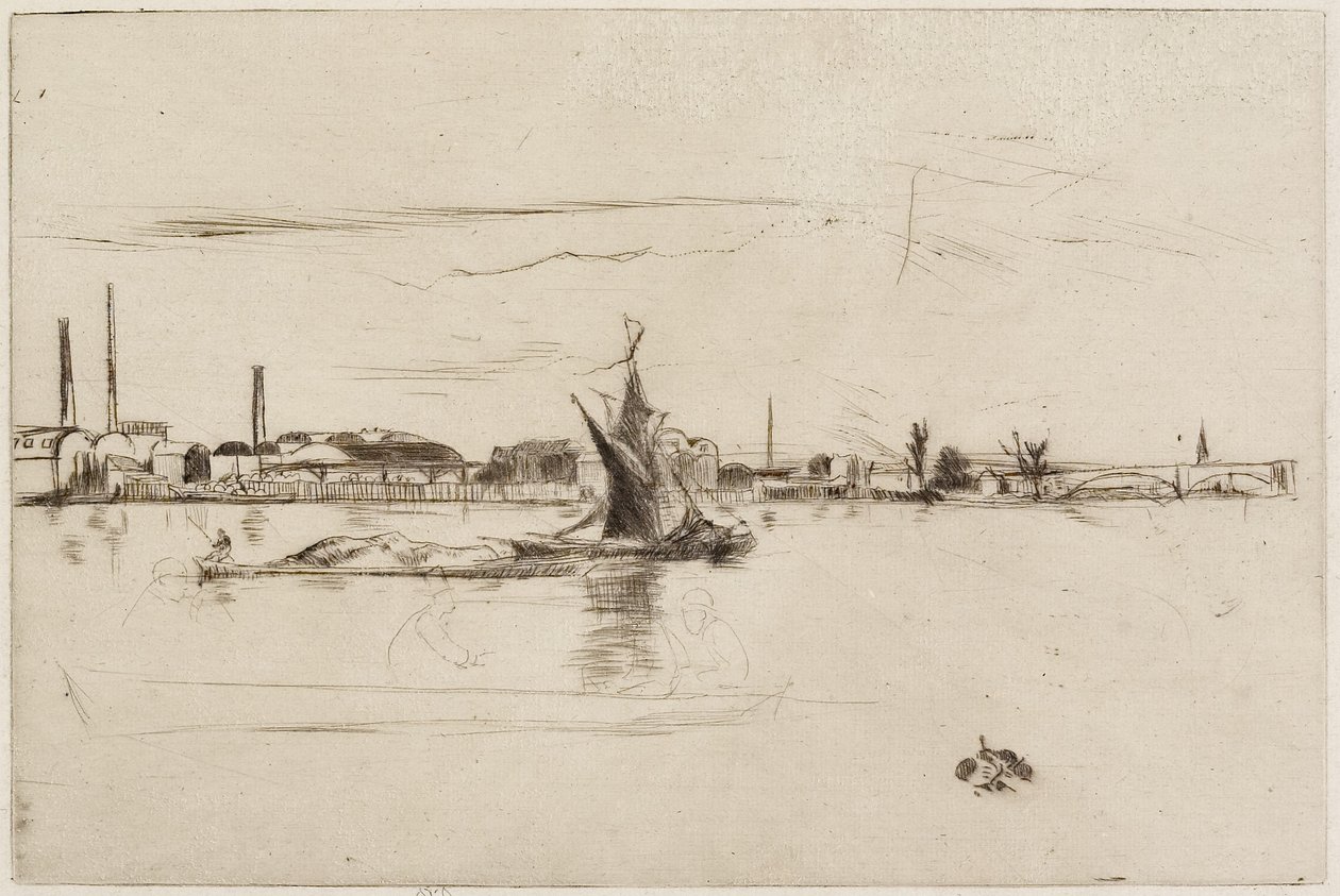 Fabbrica di candele di Price, 1875 da James Abbott McNeill Whistler