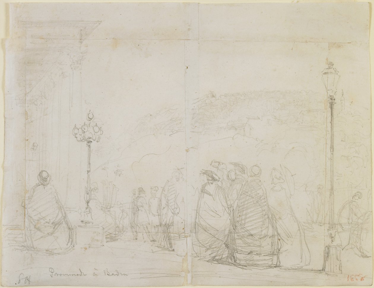 Passeggiata a Baden, 1858 da James Abbott McNeill Whistler