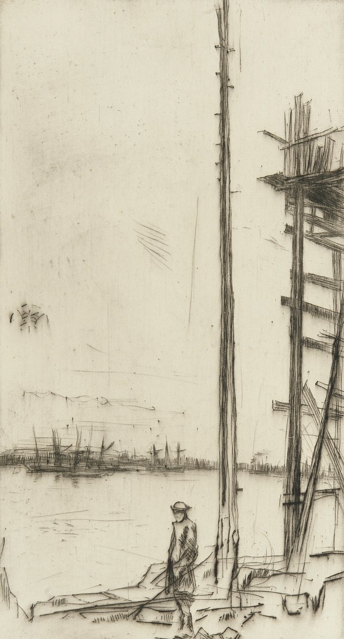 Cantiere navale, 1875 da James Abbott McNeill Whistler