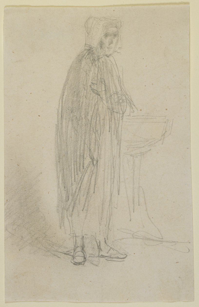 Figura in piedi di una vecchia, c.1855-58 da James Abbott McNeill Whistler