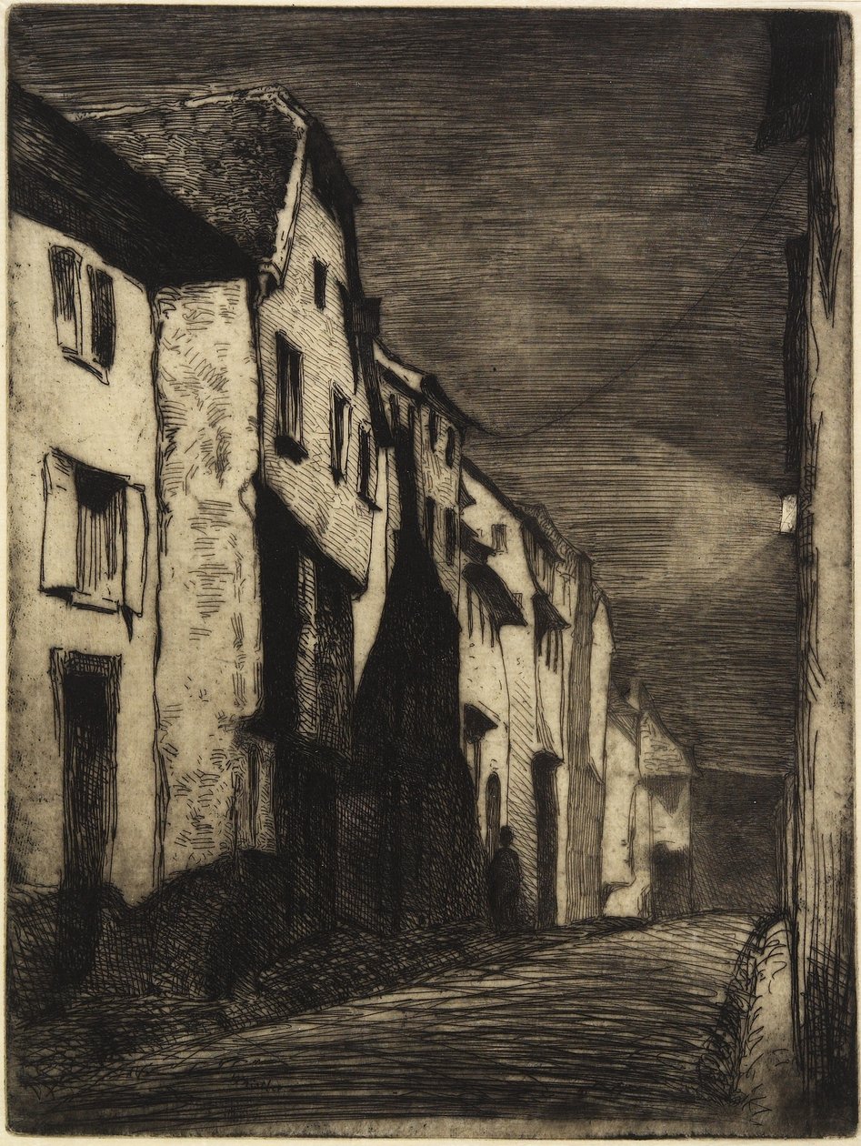 Strada a Saverne da Dodici incisioni dalla natura, 1858 da James Abbott McNeill Whistler