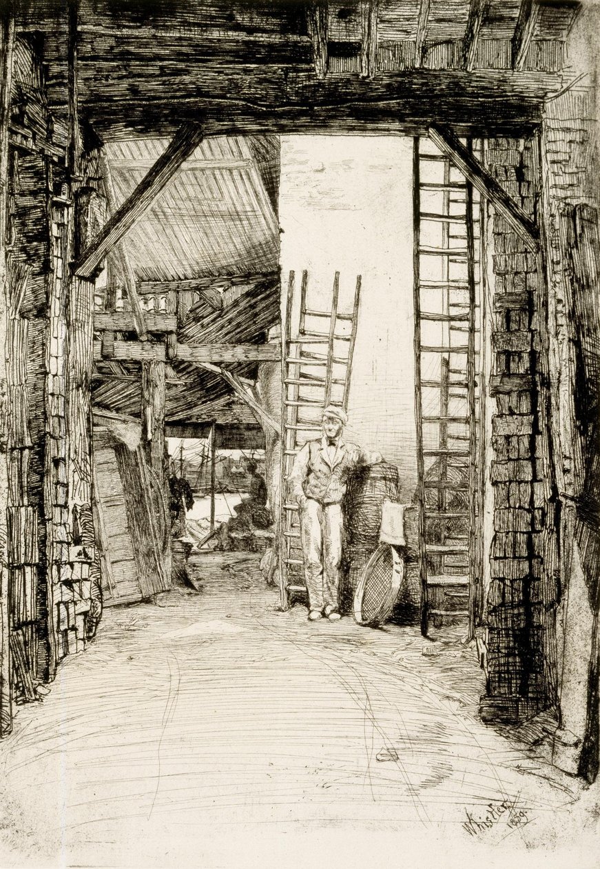 Il Bruciatore di Calce da James Abbott McNeill Whistler