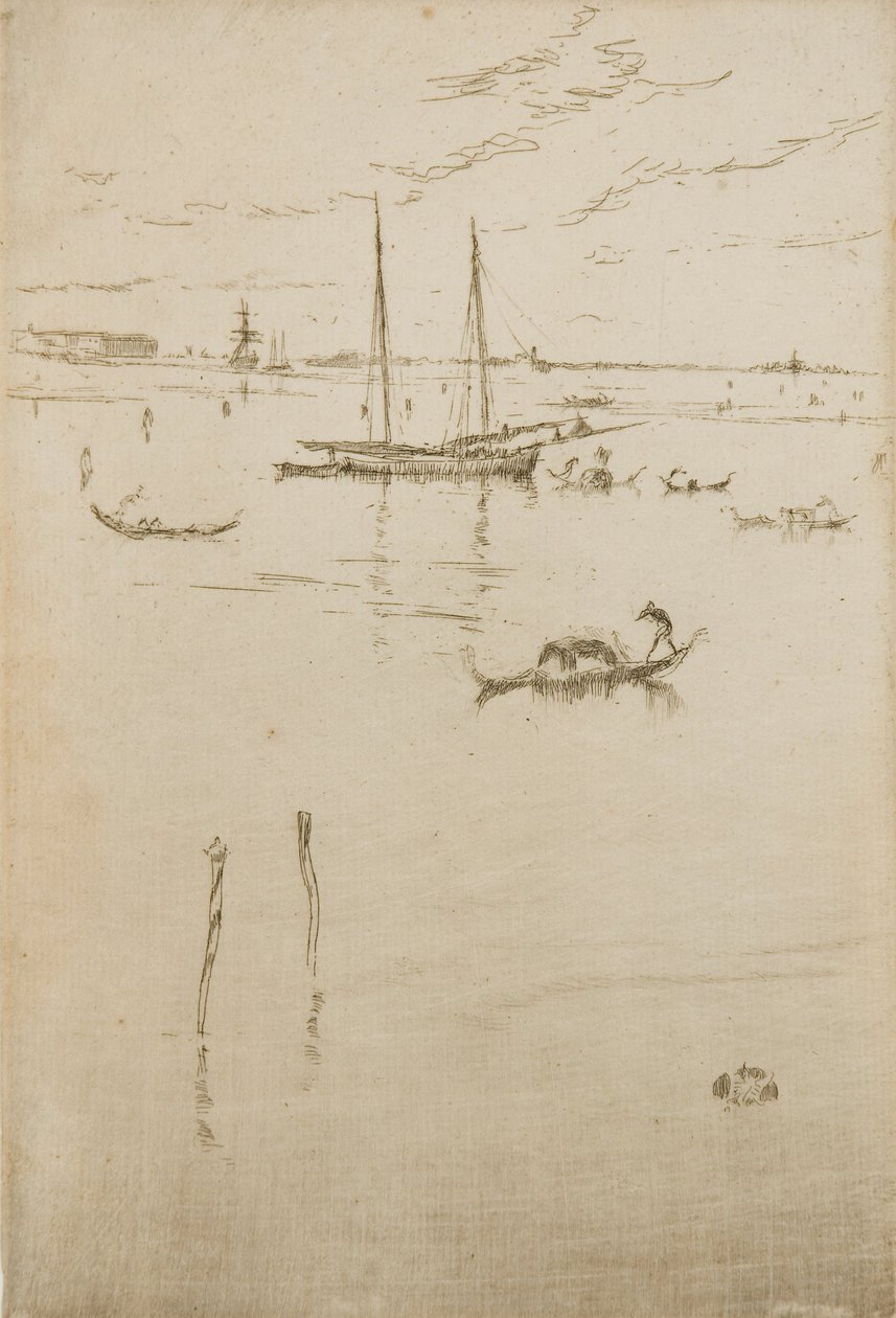 La Piccola Laguna, dai Dodici Incisioni, noto anche come il Primo Set di Venezia da James Abbott McNeill Whistler