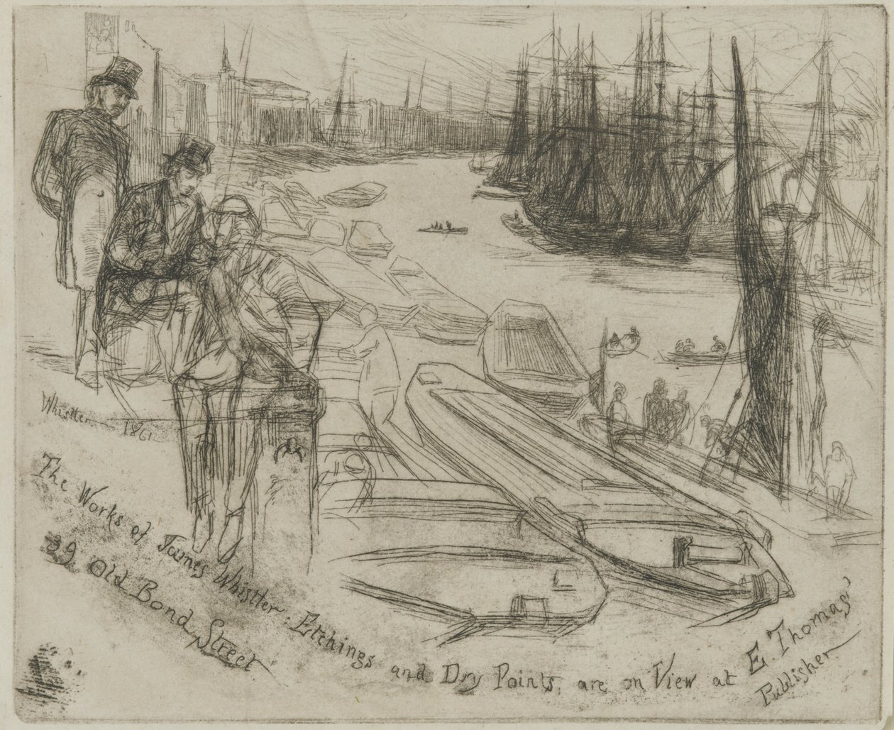 La piccola piscina, 1861 da James Abbott McNeill Whistler