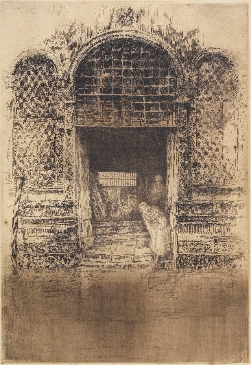 La vecchia porta dal Primo Set di Venezia, 1879-1880 da James Abbott McNeill Whistler