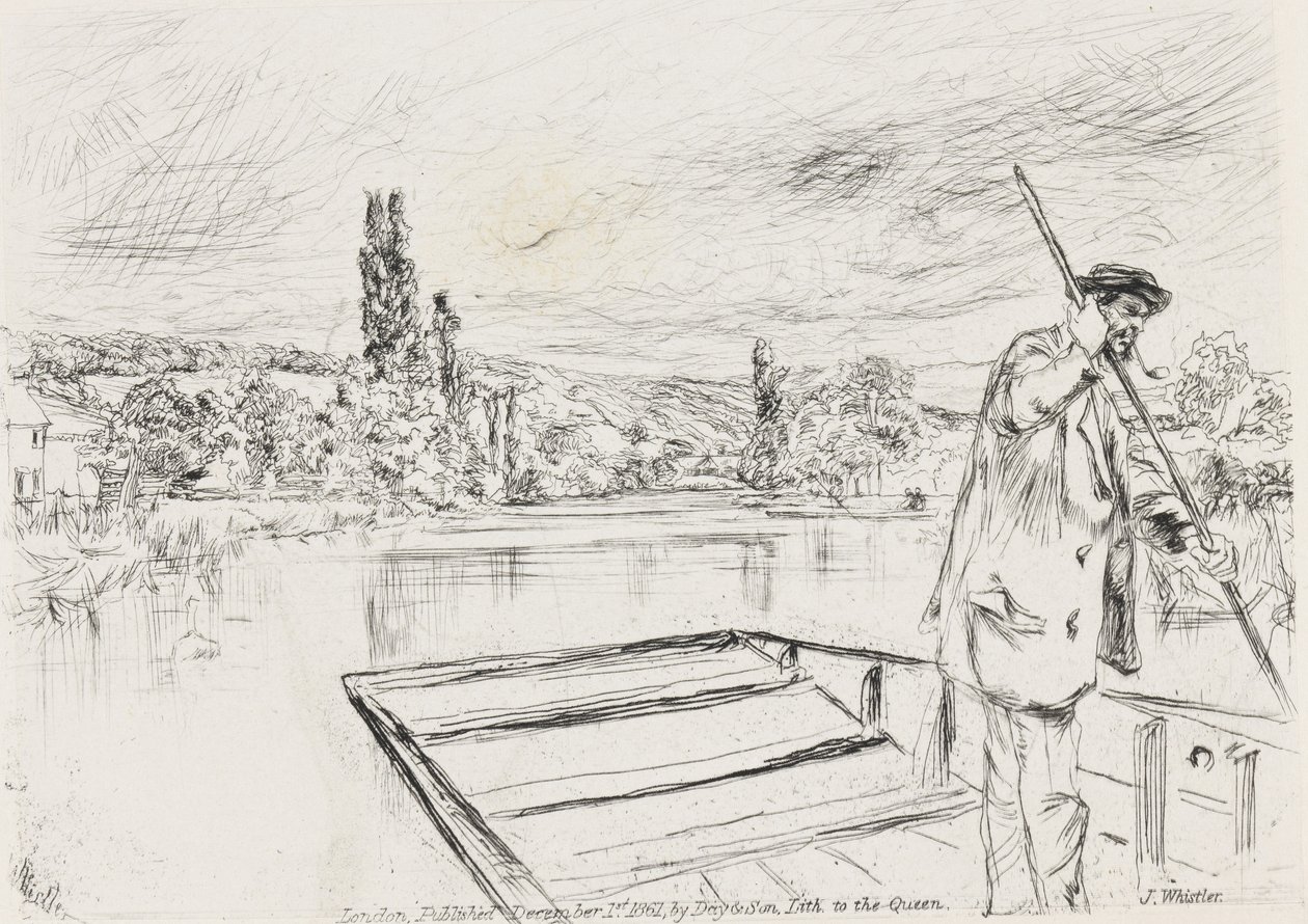 La barca, 1861 da James Abbott McNeill Whistler