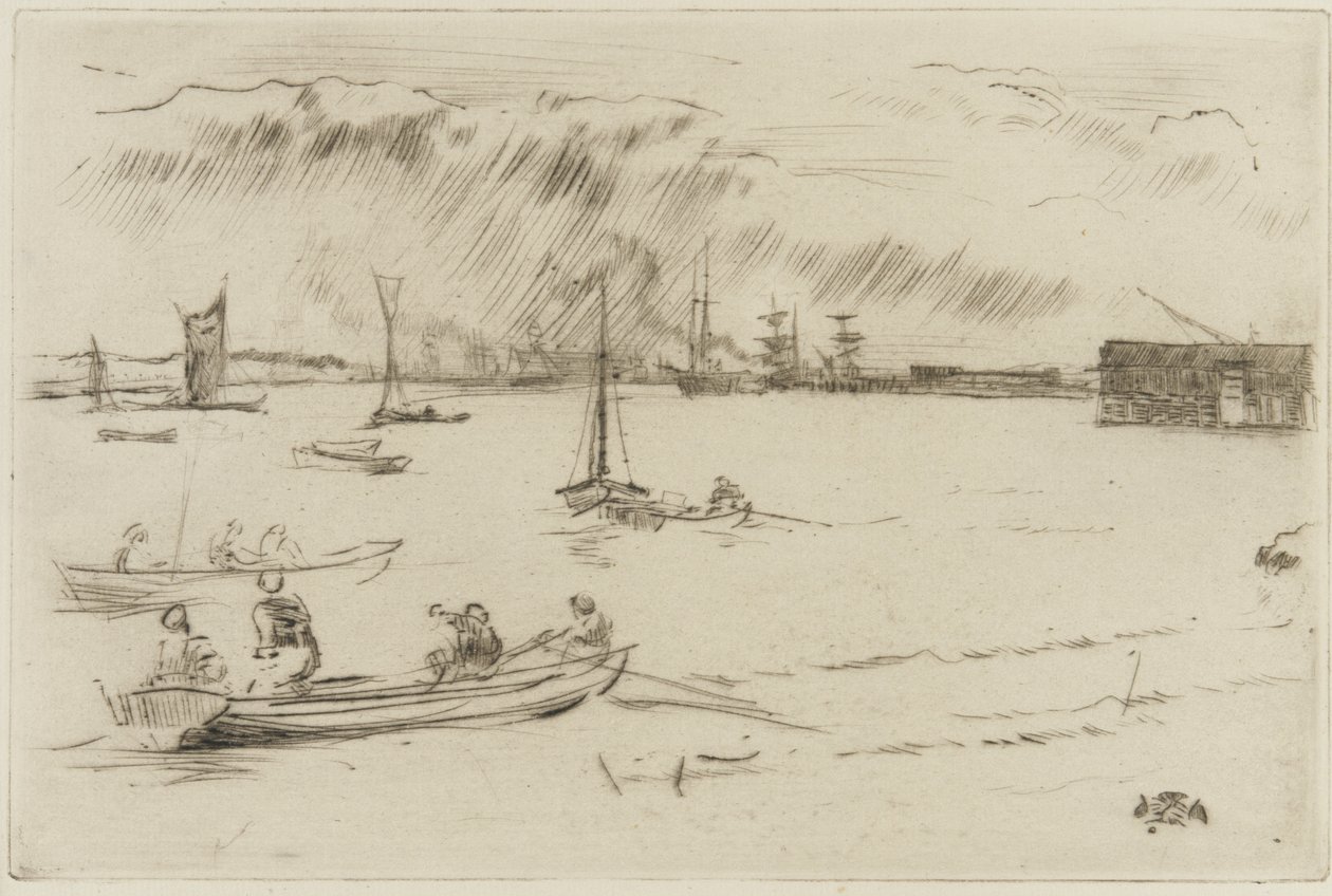 Il Tamigi verso Erith, c.1877 da James Abbott McNeill Whistler