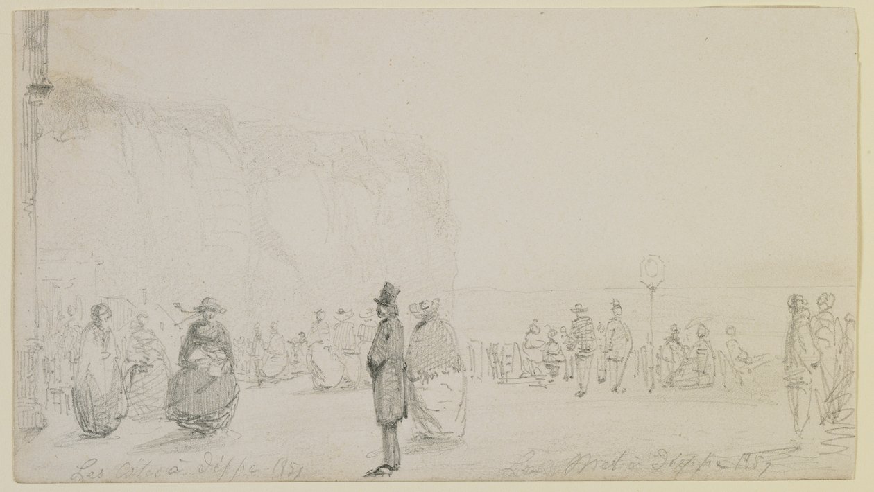 La costa a Dieppe, 1857 da James Abbott McNeill Whistler