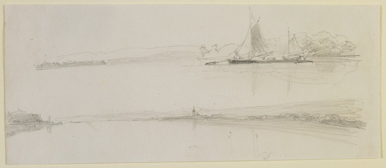 Due scene lungo un fiume, 1858 da James Abbott McNeill Whistler
