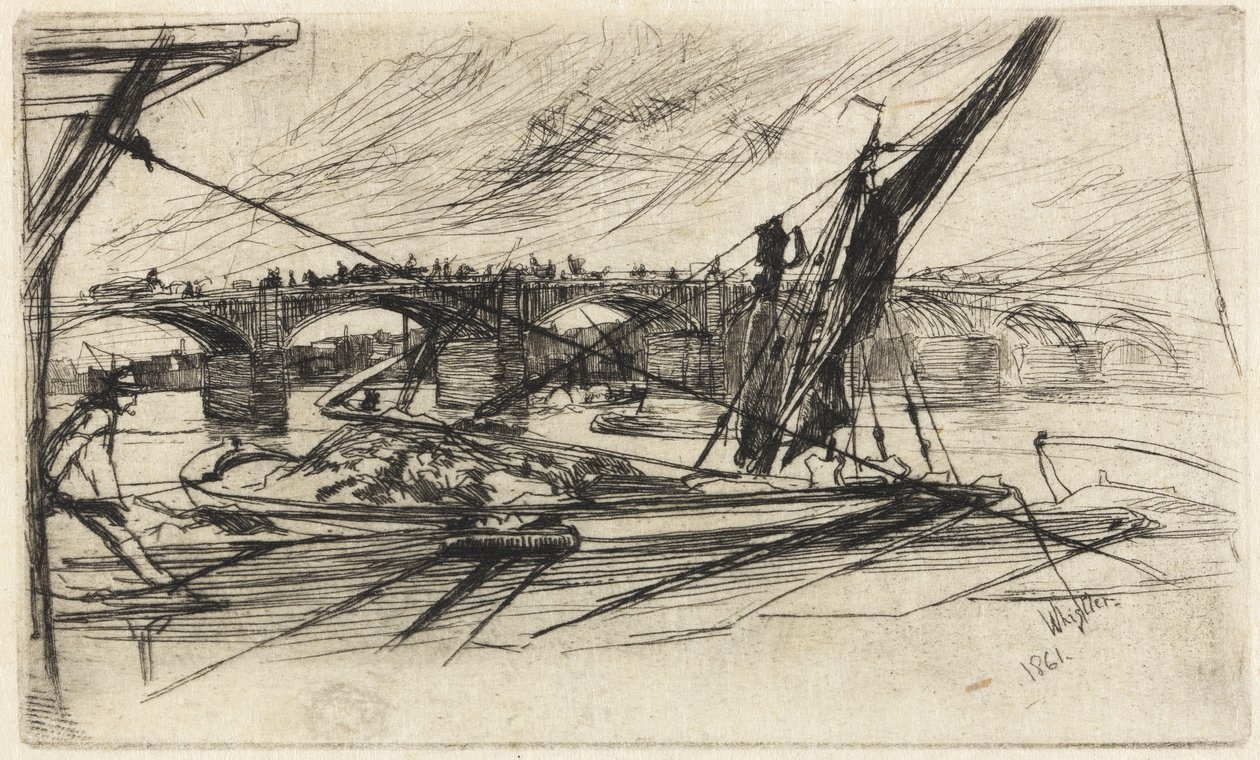 Ponte di Vauxhall, 1861 da James Abbott McNeill Whistler
