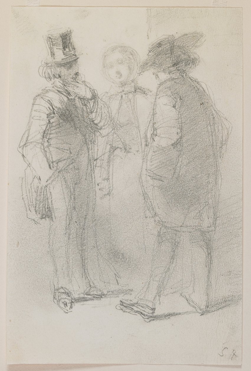 Whistler con amici, 1858 da James Abbott McNeill Whistler