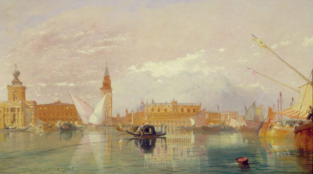 Veduta di Venezia, 1867 da James Baker Pyne