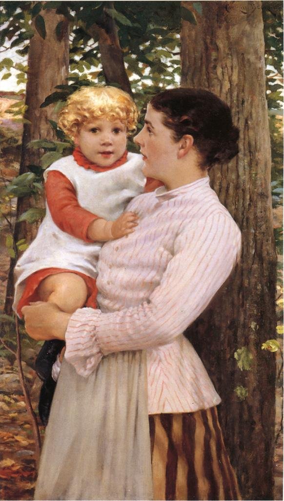 Madre e figlio da James Carroll Beckwith