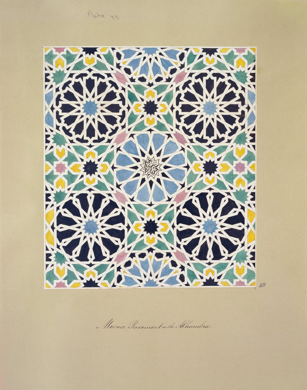 Pavimento a mosaico nell