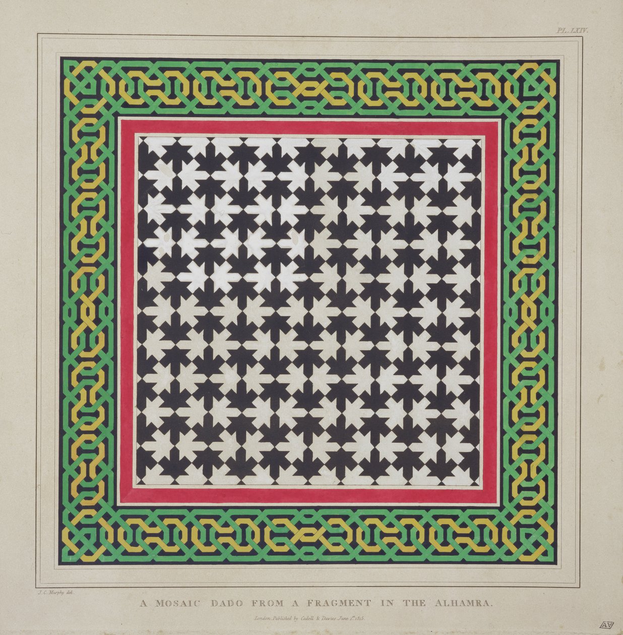 Dado a mosaico da un frammento nell