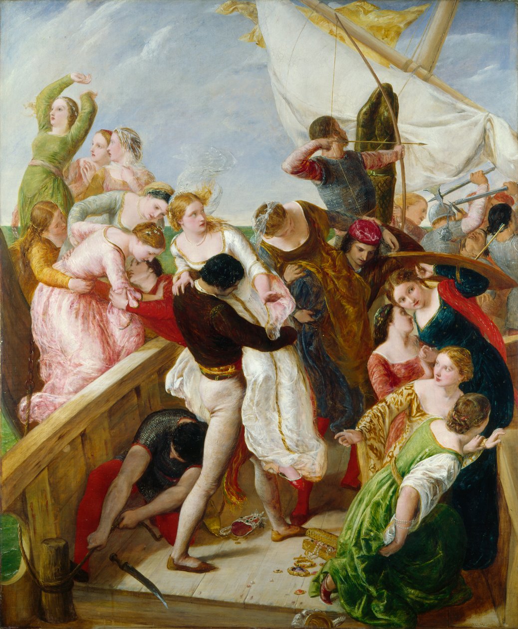 Il salvataggio delle spose di Venezia, 1851 da James Clarke Hook