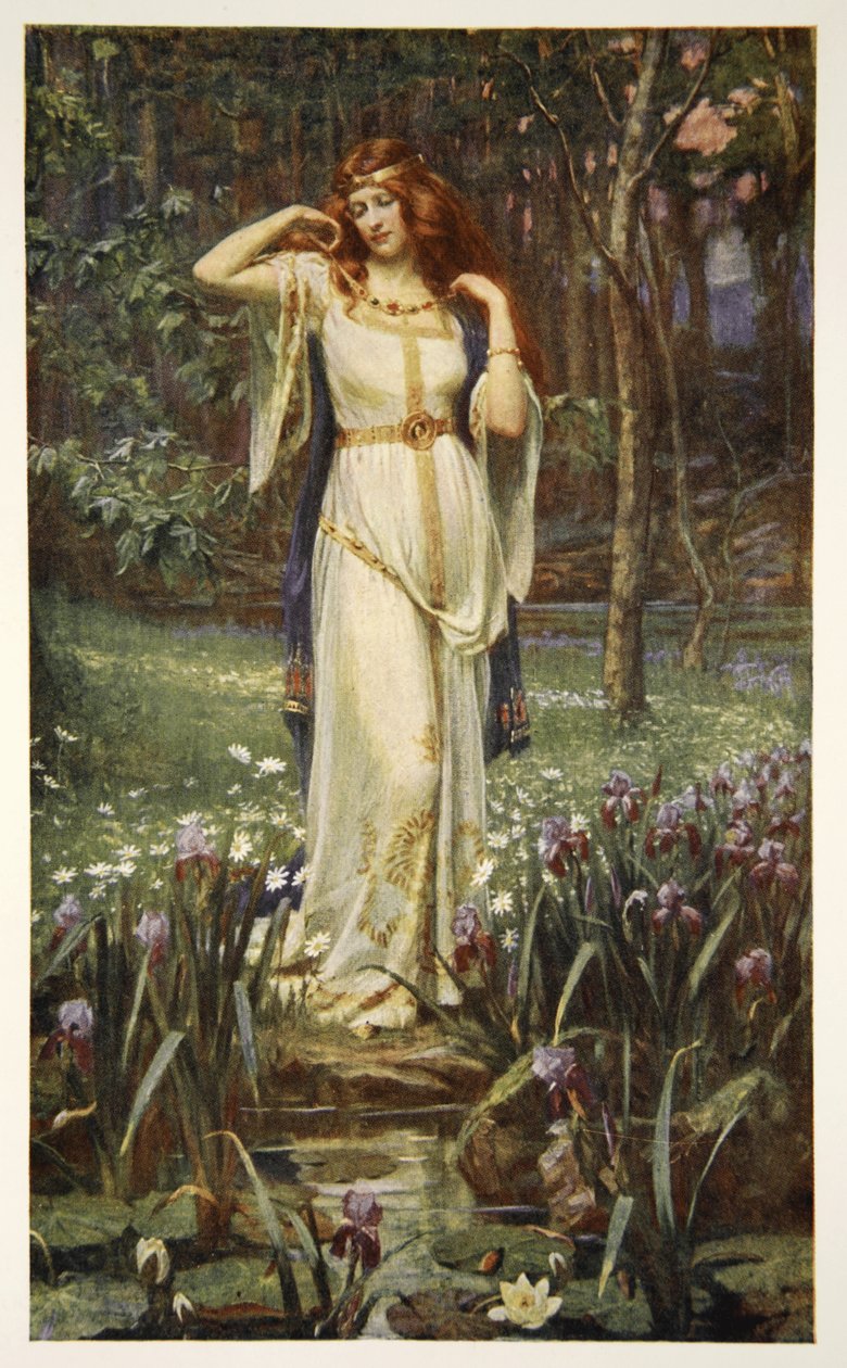 Freyja e la collana, illustrazione da 