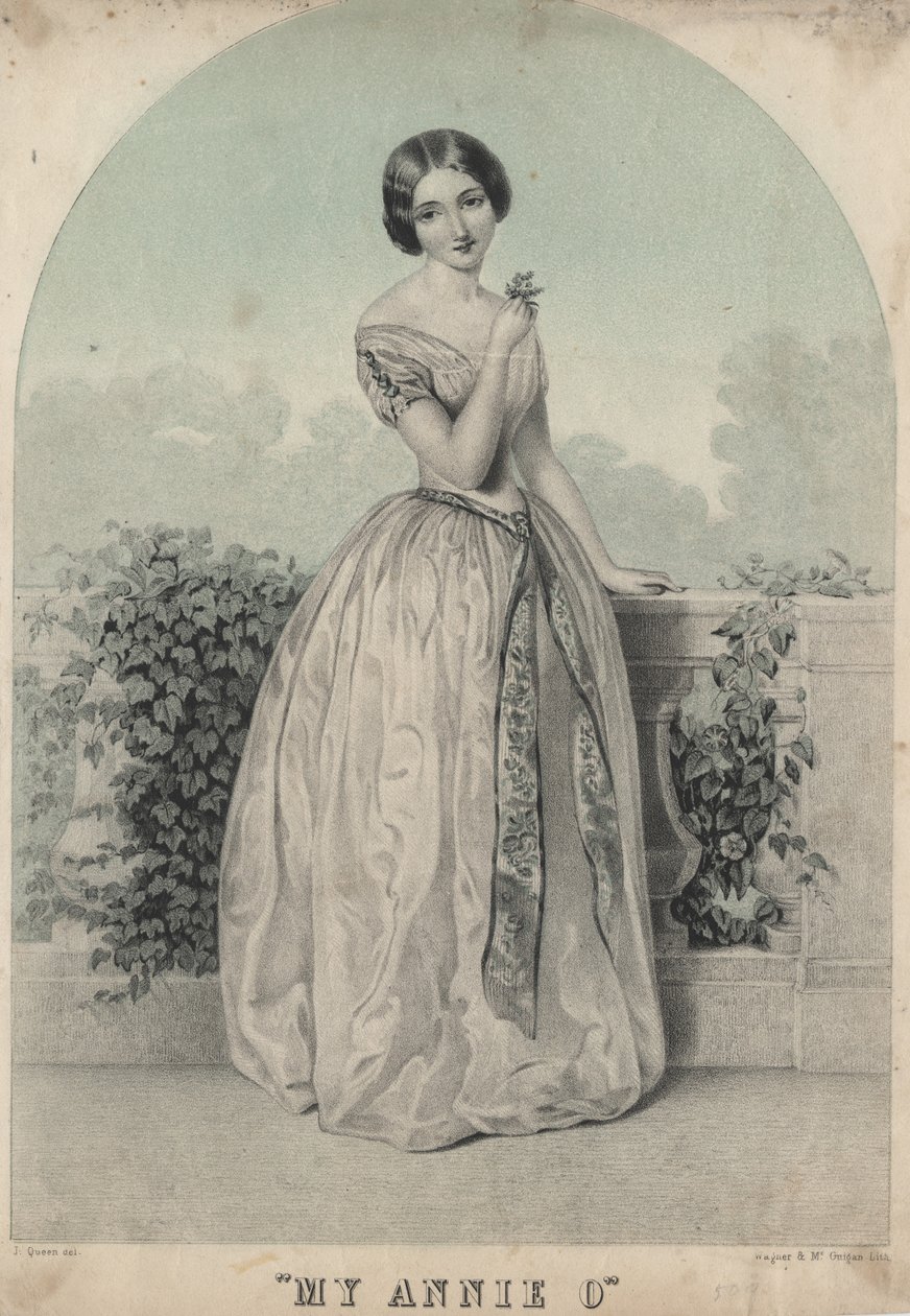 La mia Annie O, litografia di Wagner e McGuigan, 1850 da James Fuller Queen