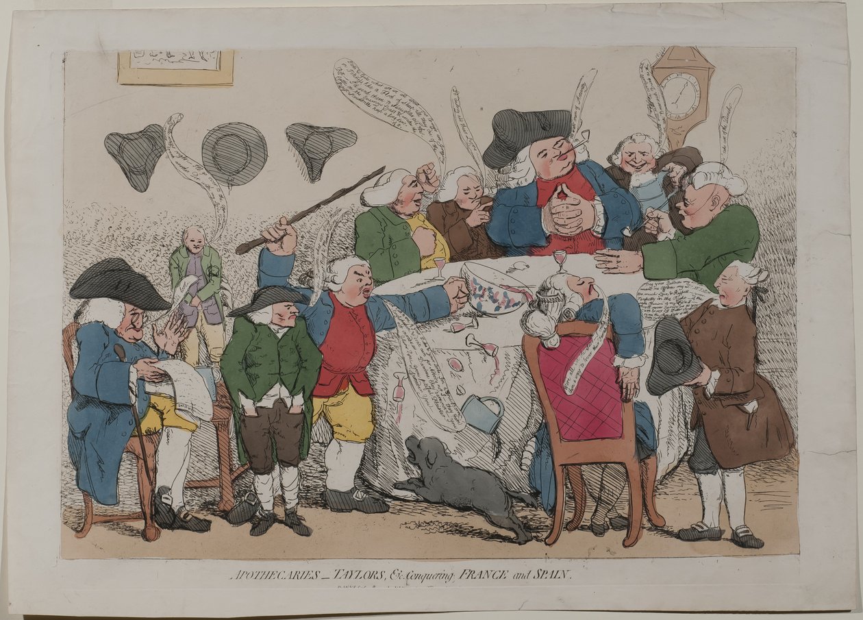 Farmacisti e sarti che conquistano Francia e Spagna da James Gillray
