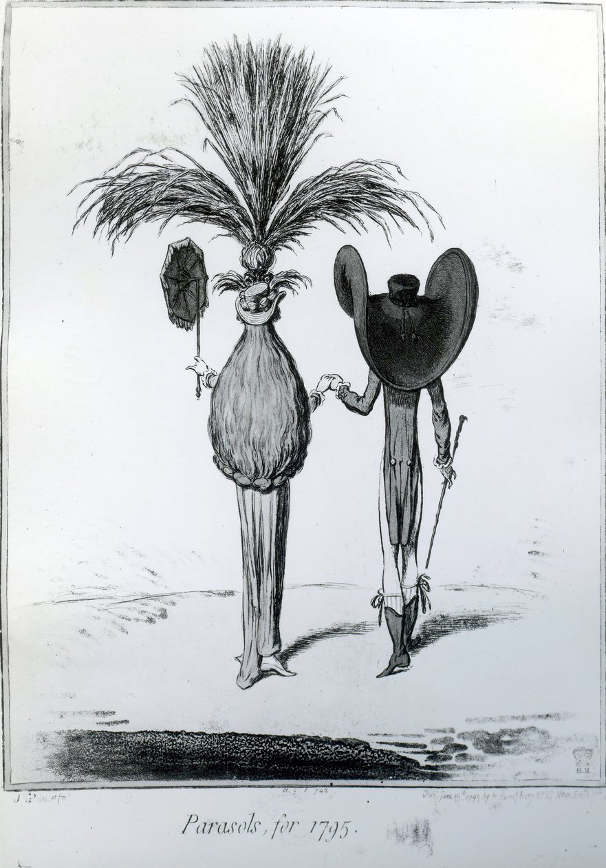 Ombrelli, per il 1795 da James Gillray