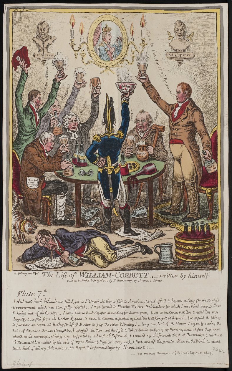 La vita di William Cobbett, scritta da lui stesso, 1809 da James Gillray
