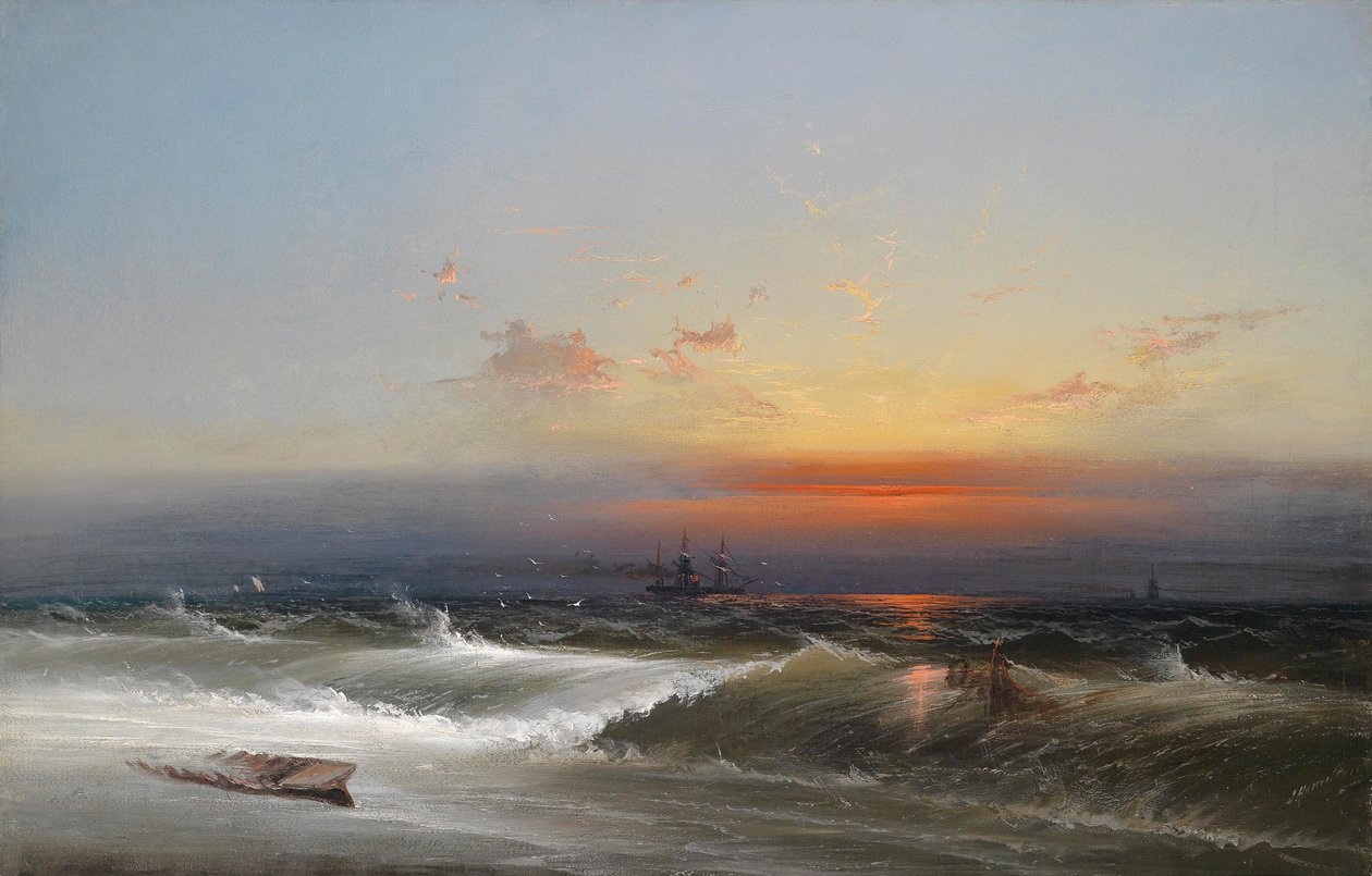 Atmosfera serale su un paesaggio costiero da James Hamilton